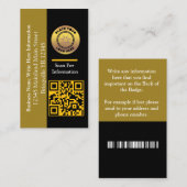 Name QR Code Bar Code Visitenkarte (Vorne/Hinten)