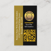 Name QR Code Bar Code Visitenkarte (Vorderseite)
