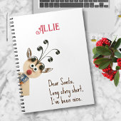 Name: Quill Reindeer Peeking Holiday Planner Notizblock
