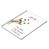 Name: Quill Reindeer Peeking Holiday Planner Notizblock (Linke Seite)