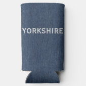 Name, Quill Yorkshire White Rose, Beliebter Slim Selters Dosenkühler (Rückseite)