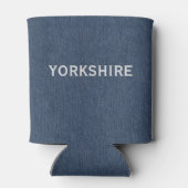 Name, Quill Yorkshire White Rose, Blue Denim Dosenkühler (Rückseite)