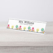 Name, Rangstufe, Lehrerbewertung, benutzerdefinier Schreibtischnamensplakette (Vorderseite )