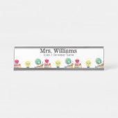 Name, Rangstufe, Lehrerbewertung, benutzerdefinier Schreibtischnamensplakette (Vorderseite )