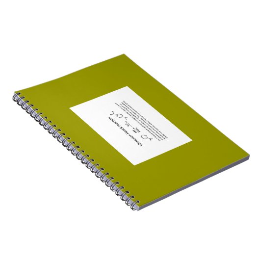 Name reaction Note Notizblock (Rechte Seite)