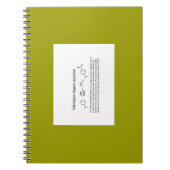 Name reaction Note Notizblock (Vorderseite)