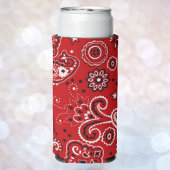 Name Red Bandana Print hinzufügen Dosenkühler