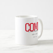 Name Red Black Comic Kaffeetasse (VorderseiteRechts)
