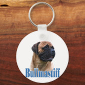 Name Red Bullmastiff Schlüsselanhänger (Vorderseite)