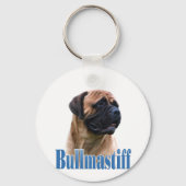 Name Red Bullmastiff Schlüsselanhänger (Rückseite)