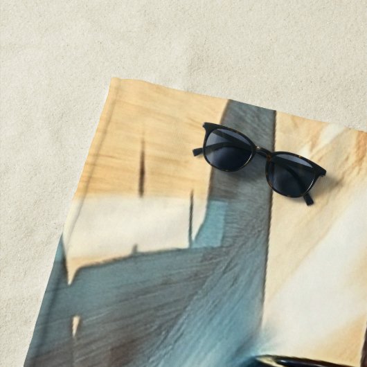 Name, Red Racing Cars auf dem Sand Strandtuch (Beispiel)