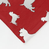 Name Red West Highland White Terrier Hunde Fleecedecke (Ecke)