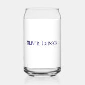 Name, Red White Blue USA Stencil 16oz. Dosenglas (Rückseite)