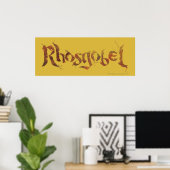 Name Rhosgobel Poster (Heimbüro)