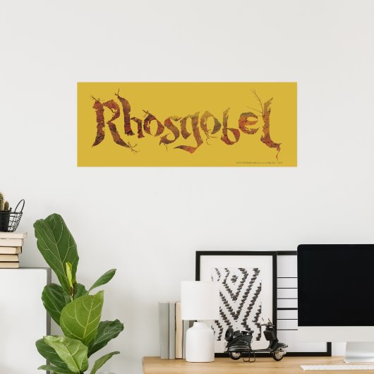 Name Rhosgobel Poster (Heimbüro)