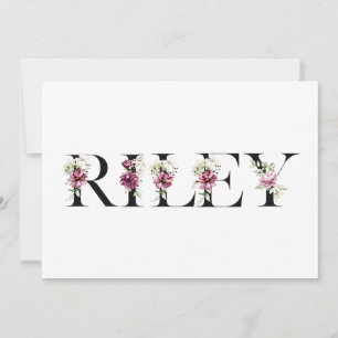 Name Riley Einladung