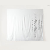 Name Rings Heart Script Foto Hintergrund Wandteppich (Vorderseite (Horizontal))