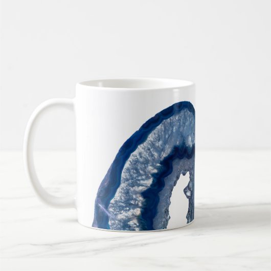 * NAME ROCKS Kristalle Geode Agate personalisieren Kaffeetasse (Links)