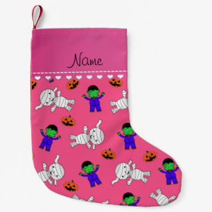 Name Rosa frankenstein Mummy Kürbis Kleiner Weihnachtsstrumpf