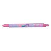 Name-rosa/lila Galaxieunicorn-Stift Kugelschreiber (Vorderseite)