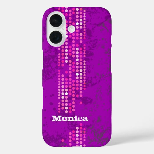 Name Rosa lila Gehäuse Case-Mate iPhone Hülle (Rückseite)