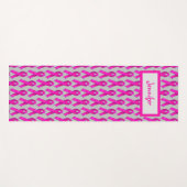 Name Rosa Ribbon Brustkrebs Sensibilisierung für Yogamatte (Vorderseite (Horizontal))