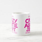 Name-Rosa-Tasse verrückter Tante warnende Kaffeetasse (Mittel)