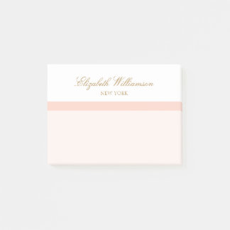 Name Rosa Weiß Post-it Klebezettel