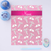 Name Rose Rosa Glitzer Hüte silber Caduceus Flyer (Einzeln)