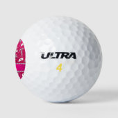 Name Rose Rosa Glitzer Hüte silber Caduceus Golfball (Logo)