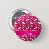 Name Rose Rosa Glitzer Krankenschwester Hüte silbe Button (Vorne & Hinten)