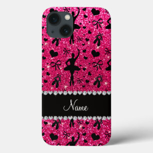 Name-Rosenrosa-Glitterballerinen Case-Mate iPhone Hülle