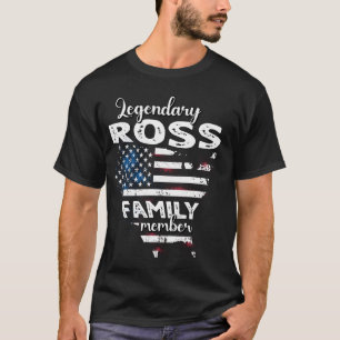 Name Ross US Flag Ross Nachname Ross T-Shirt