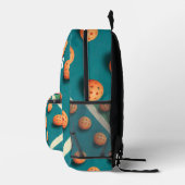 Name Rot und Blau Pickleball Player Spaß Design hi Bedruckter Rucksack (Rechts)