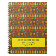 Name Rotes Gelbes Orange Inspiriertes Muster hinzu