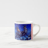 Name Santa mit Spielzeug Classic SMALL Cup Blue hi Espressotasse (Rechts)