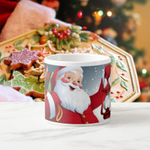 Name Santa mit Spielzeugklassiker KLEINER Cup hinz