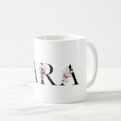 Name Sara. Kaffeetasse (VorderseiteRechts)