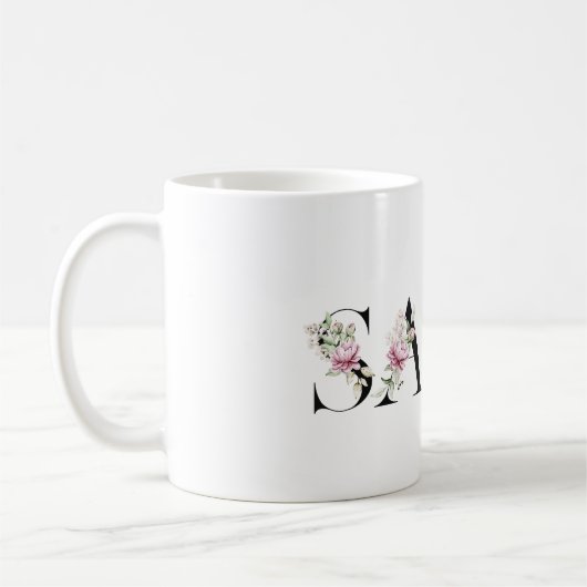 Name Sara. Kaffeetasse (Links)