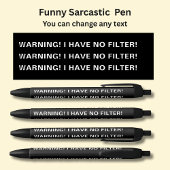 Name, sarkastische Nachricht hinzufügen, KEINEN FI Kugelschreiber