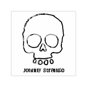 Name-Schädel-Tinten-Briefmarke Permastempel