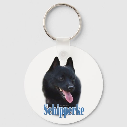 Name Schipperke Schlüsselanhänger (Vorderseite)