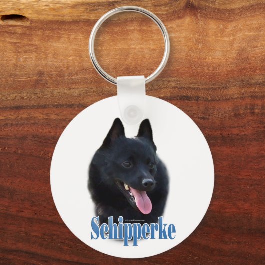 Name Schipperke Schlüsselanhänger (Vorderseite)