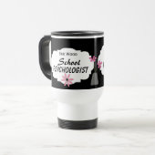 Name-Schulpsychologe-Tasse Reisebecher (Vorderseite Links)