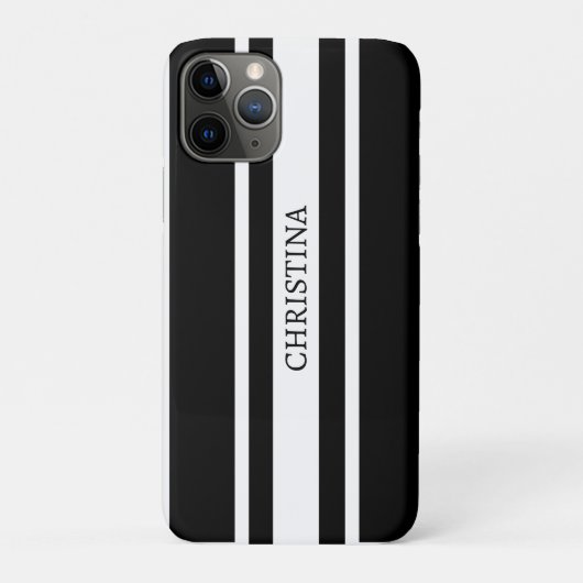 Name Schwarz Design, Individuelle Name Schwarz Case-Mate iPhone Hülle (Rückseite)