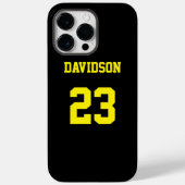 Name Schwarz/Gelb Case-Mate iPhone Hülle (Rückseite)