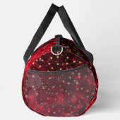 Name Schwarz Rot mit Gold Stars Galaxy hinzufügen Duffle Bag (Rechts)