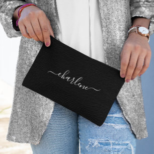 Name Schwarz/Weiß Zubehörtasche