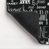 Name Schwarz-weiße Maus-Pad | Personalisieren Mousepad (Ecke)