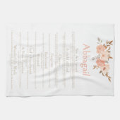 Name Scripting Christian Identity Bible Floral Geschirrtuch (Horizontal)
